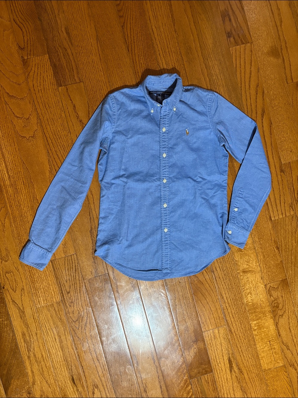 Classic Light Blue Button-Up slim Fit Shirt